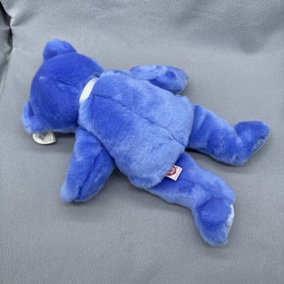 Clubby II Teddy Bear Blue Purple 1999 13" Vtg TY Beanie Buddy Plush Stuffed Toy - Picture 5 of 12